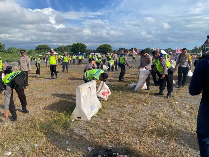 Kapolres Jembrana Cek Personel Ops Ketupat Agung 2024 Dan Bersih Bersih