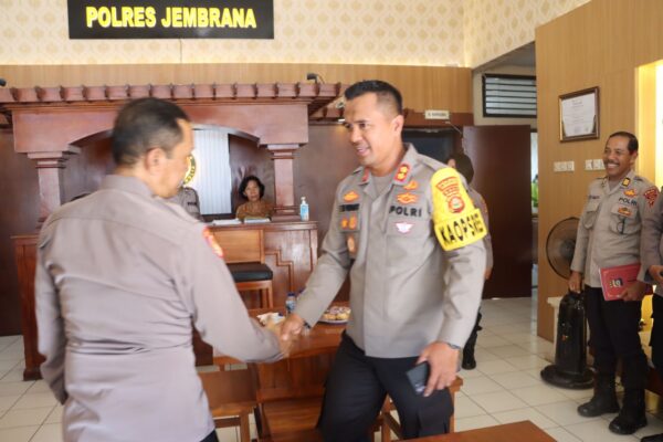 Kapolres Jembrana Sambut Tim Studi Kelayakan Polsek Kota Jembrana