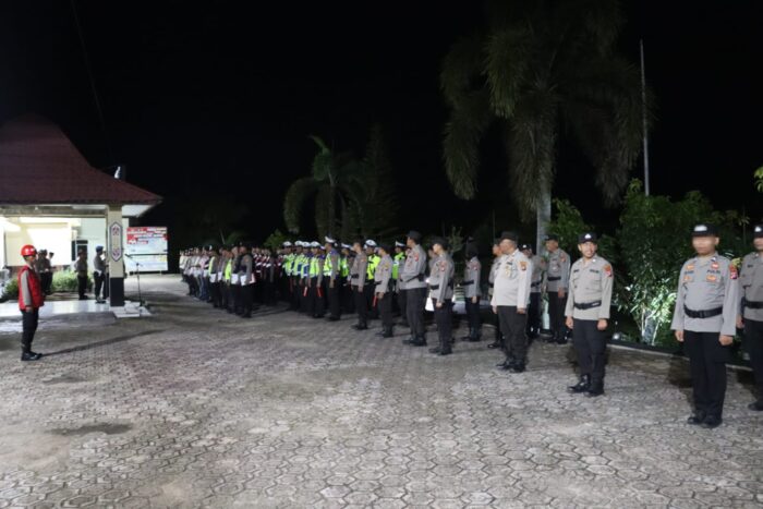 Kapolres Lamandau Memimpin Pengamanan Malam Takbir Dan Idul Fitri 1445