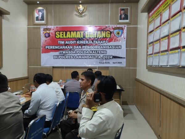 Kapolres Lamandau Sambut Tim Audit Kinerja Itwasda Polda Kalteng