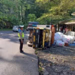 Kronologi Truk Terguling Di Gumitir Banyuwangi