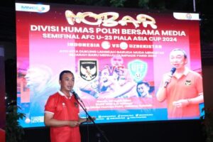 Nobar Semifinal Piala Asia Bareng Wartawan, Kadiv Humas Bicara Persatuan Bangsa