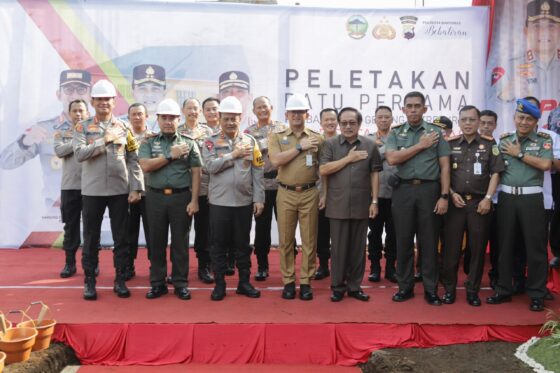 Peletakan Batu Pertama Pembangunan Gedung Satseskrim Polresta Banyumas