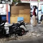 Pemotor Mabuk Tabrak Warung Di Pekunden Semarang