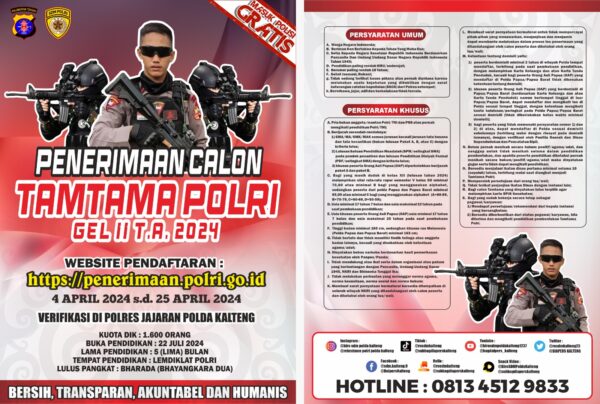 Pendaftaran Anggota Polisi Dibuka, Kuota Mencapai 14.400