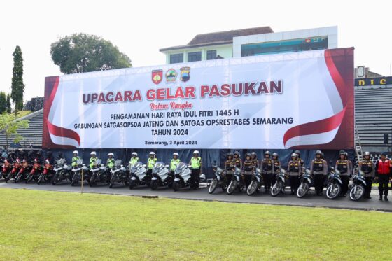 Pengamanan Arus Mudik, Polda Jateng Gelar Pasukan Ops Ketupat Candi