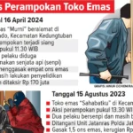 Perampok Toko Emas Desa Wado Diburu Polda Jawa Tengah