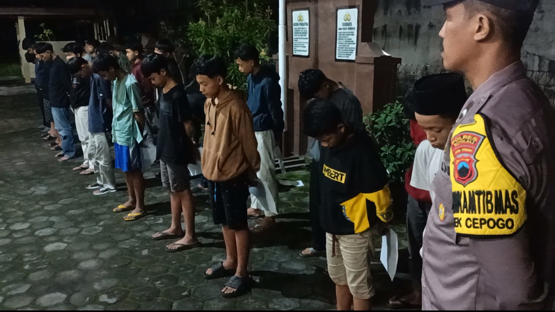 Perang Sarung Sejumlah Remaja Berhasil Digagalkan Polsek Boyolali