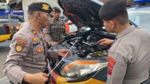 Persiapan OKC 2024, Sat Samapta Polres Banjarnegara Cek Perlengkapan