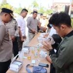 Personil Polres Humbahas Ikuti Cek Urine Mendadak Guna Deteksi Dini