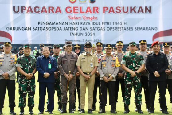 Polda Jateng Apel Gelar Pasukan Ops Ketupat Candi 2024 Jelang