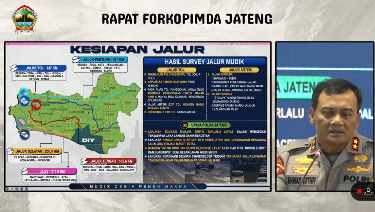 Polda Jawa Tengah Jelasakan Evaluasi Tol Fungsional Solo Jogja, Ini Peta