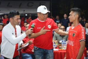 Polda Kalteng Gelar Nobar Semi Final Piala AFC U-23 Bersama Masyarakat