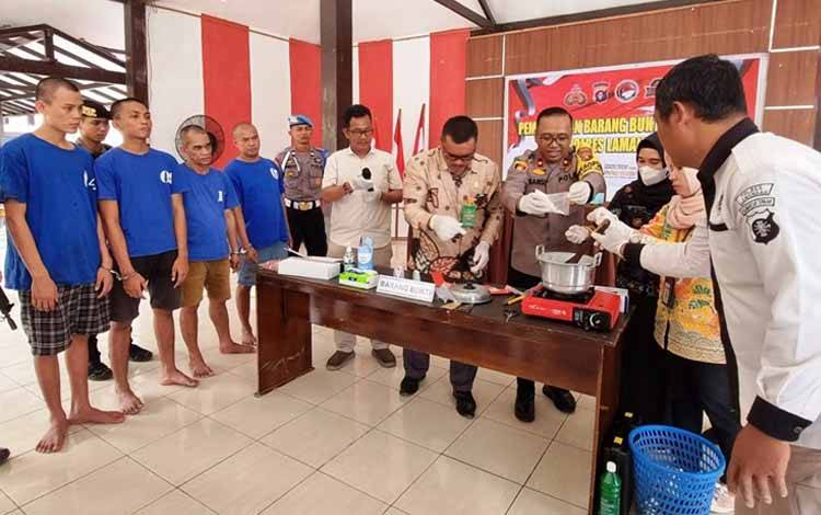 Polisi Gagalkan Pengiriman Sabu Pesanan Napi Lapas Kasongan Lamandau