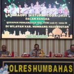 Polres Humbahas Laksanakan Latihan Pra Operasi Ketupat Toba 2024