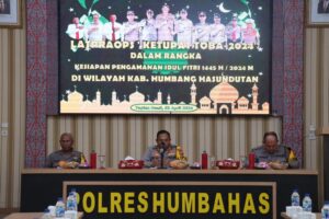 Polres Humbahas Gelar Latihan Pra Operasi Ketupat Toba 2024