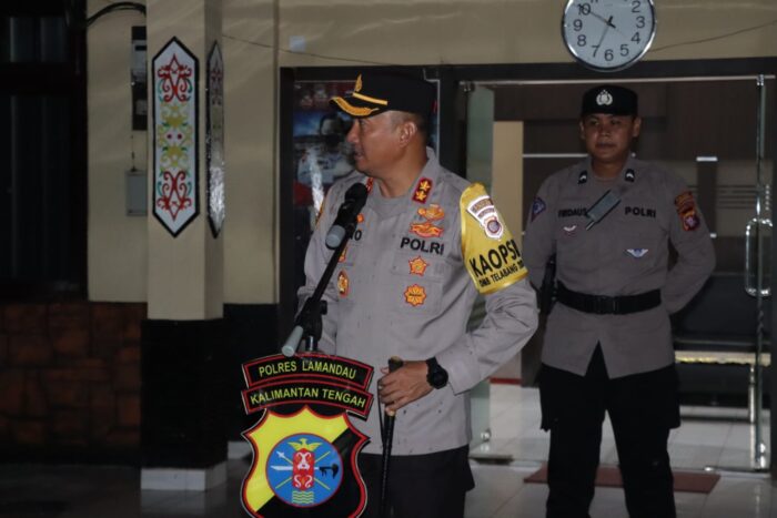 Polres Lamandau Apel Pasukan Pengamanan Malam Takbir Dan Idul Fitri