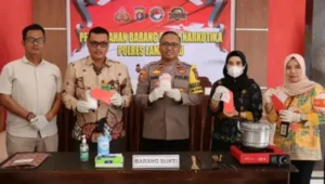 Barang Bukti 195,50 Gram Sabu Dimusnahkan Polres Lamandau