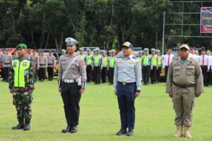 Polres Lamandau Laksanakan Apel Gelar Pasukan Operasi “Ketupat Telabang” 2024