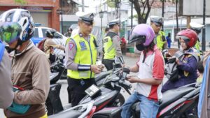 267 Pelanggar Terjaring Razia KRYD Yang Di Gelar Satlantas Polres Rembang