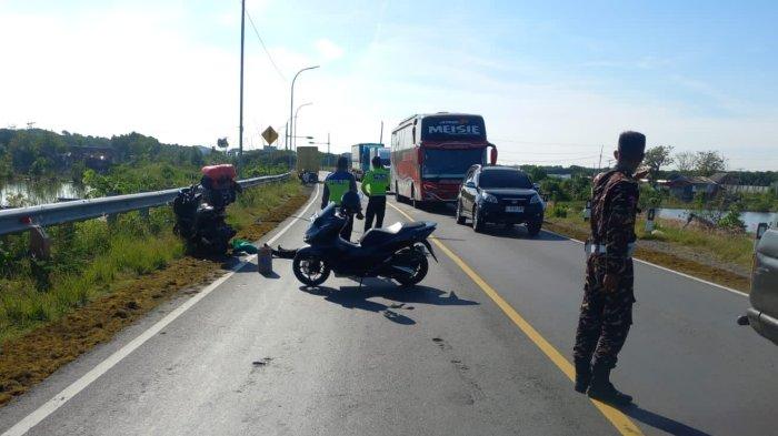 Seorang Pemudik Dari Bogor Tewas Terlindas Truk Boks Di Jalan