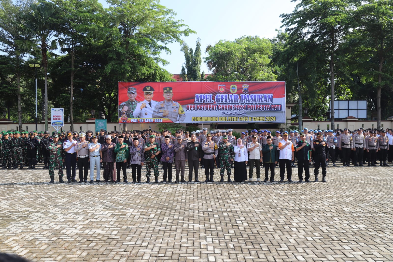 Siap Pengamanan Mudik, Polresta Pati Gelar Pasukan Operasi Ketupat Candi