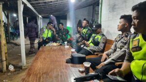 Sinergi TNI – Polri Amankan Kegiatan Orkes Melayu JR Musik di Desa Pomahan