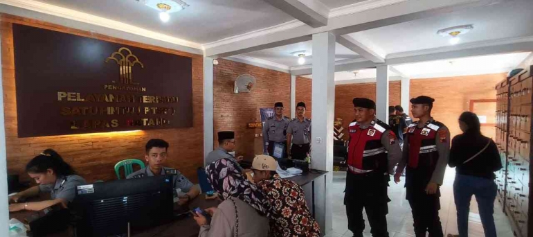 Sinergitas Lapas Dan Polres Batang Dalam Amankan Kunjungan Wbp