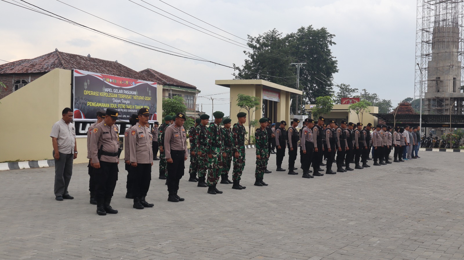 Terjunkan Personil, Polres Sukoharjo Amankan Malam Takbir Idul Fitri 1445