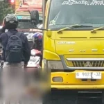 Terlindas Truk Di Jalur Pantura Kota Brebes, Pelajar Sma Di