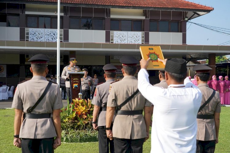 Kapolres Batang Lantik 5 Perwira Menengah Baru, Kasatintel Berganti