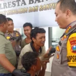 Tiga Pemuda Diduga Penyebar Hoax Menangis Di Hadapan Kapolresta Banyuwangi