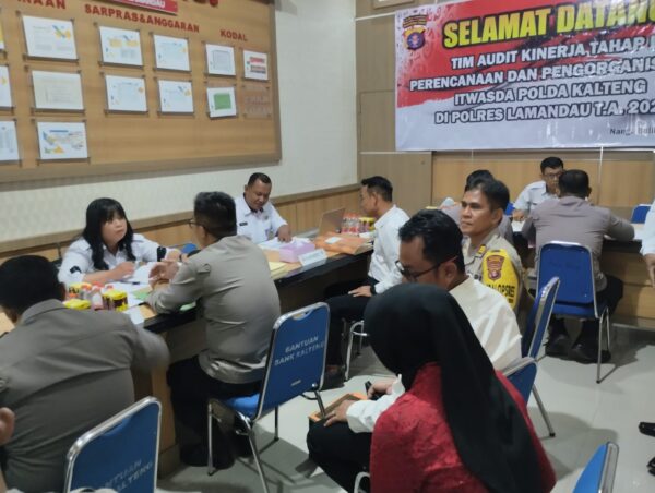 Tim Audit Kinerja Itwasda Polda Kalteng Kunjungi Polres Lamandau