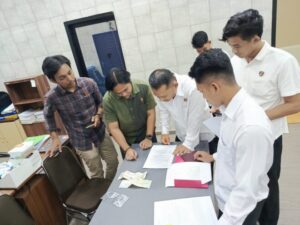 Tingkatkan Koordinasi, Ditreskrimsus Polda Kalteng Bersama Dittahti Gelar Pengecekan Barang Bukti Perkara