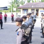 19 Bintara Remaja Ikuti Tradisi Pembaretan Di Polres Rembang