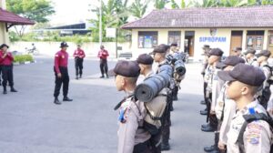 Kapolres Rembang Buka Tradisi Pembaretan Bintara Remaja