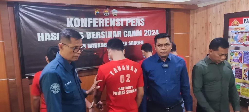 Polres Sragen Tangkap Lima Pengedar Narkoba selama Operasi Bersinar, Ini Barang Buktinya