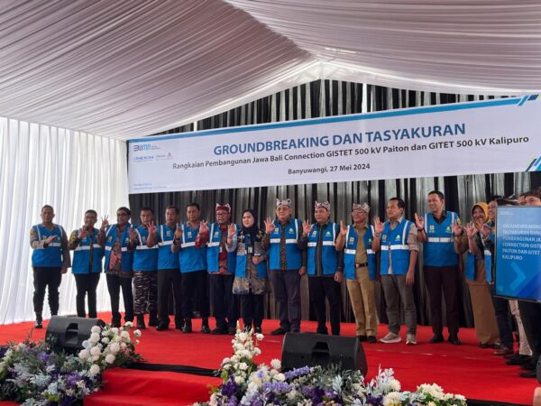 Acara Tasyakuran Ground Breaking Gitet 500kv Kalipuro Dihadiri Kapolresta Banyuwangi