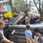 Aksi Heroik Bhabinkamtibmas Di Semarang, Selamatkan Balita Dan Lansia Pada