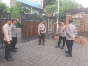 Amankan Peringatan Kenaikan Yesus Kristus, Polres Jembrana Terjunkan Personil