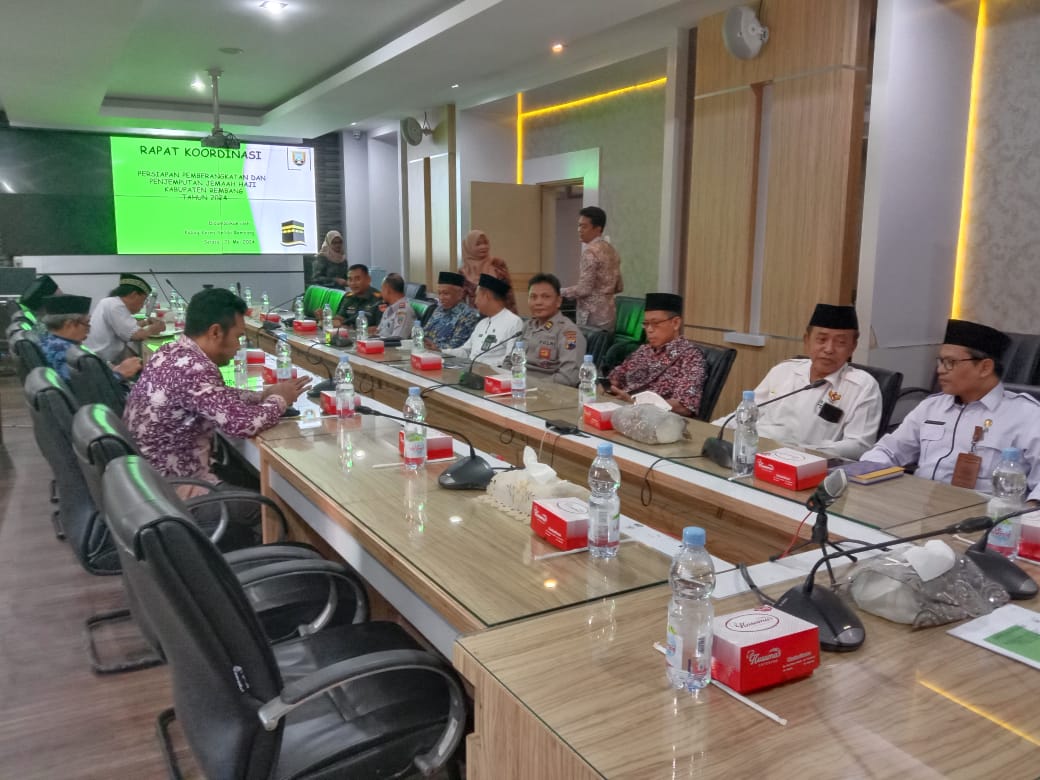 Anggota Polres Rembang Hadiri Rapat Panitia Persiapan Pemberangkatan Haji Kemenag