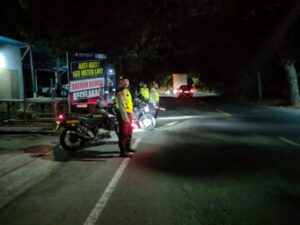 Gelar Blue Light Patrol, Sat Samapta Polres Jembrana Beri Rasa Aman Masyarakat