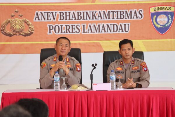 Berikan Pengarahan Khusus, Kapolres Lamandau Kumpulkan Seluruh Bhabinkamtimas