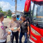 Cegah Lakalantas, Satlantas Polres Banjarnegara Lakukan Ramp Check Bus Pariwisata