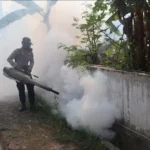 Cegah Perkembangan Penyakit Demam Berdarah Polres Sukoharjo Lakukan Fogging