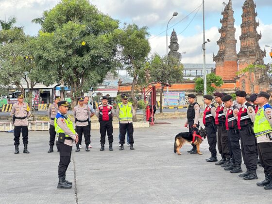 Gelar Apel Pengecekan Personil, Polres Jembrana Siap Amankan Ktt Wwf