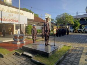 Upacara Hari Kebangkitan Nasional ke-116 Dipimpin Waka Polres Jembrana