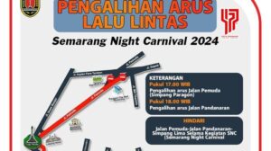 Ini Skenario Pengalihan Arus Lalulintas saat Semarang Night Carnival Sabtu 4 Mei 2024