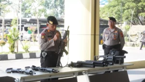 Polres Sukoharjo Gelar Latihan Keterampilan Bongkar Pasang Senjata Api