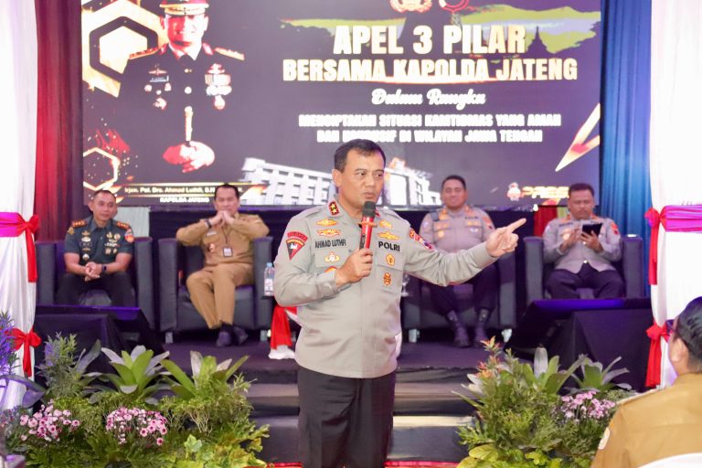 Irjen Pol Ahmad Luthfi Diapresiasi Bupati Wonogiri, Apel 3 Pilar